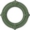 Ekena Millwork Benson Ceiling Medallion (Fits Canopies up to 6 1/8"), 11 1/8"OD x 6 1/8"ID x 5/8"P, Athenian Green CM11BNAGF - alternate 1